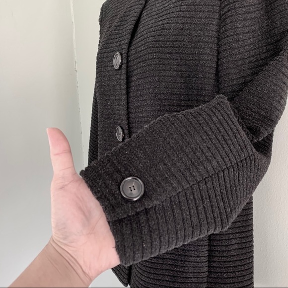 Akris Punto Stand Collar Ribbed Jacket Gray Size 8 - Picture 11 of 15